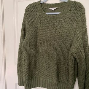 Olive green oversized sweater
